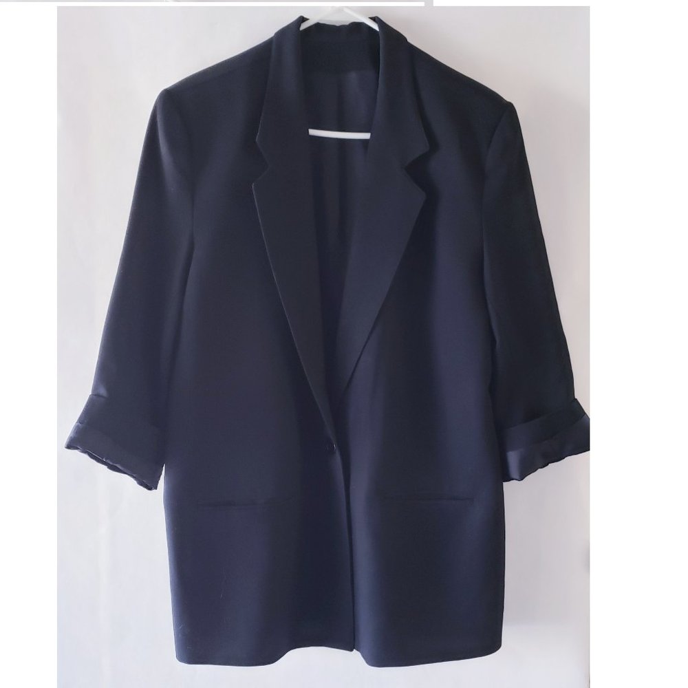 Elliott Lauren vintage blazer, black, size 14